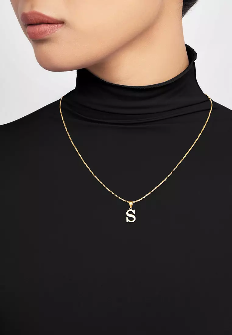 HABIB 916/22K Yellow Gold Alphabet Pendant STP060523(S)