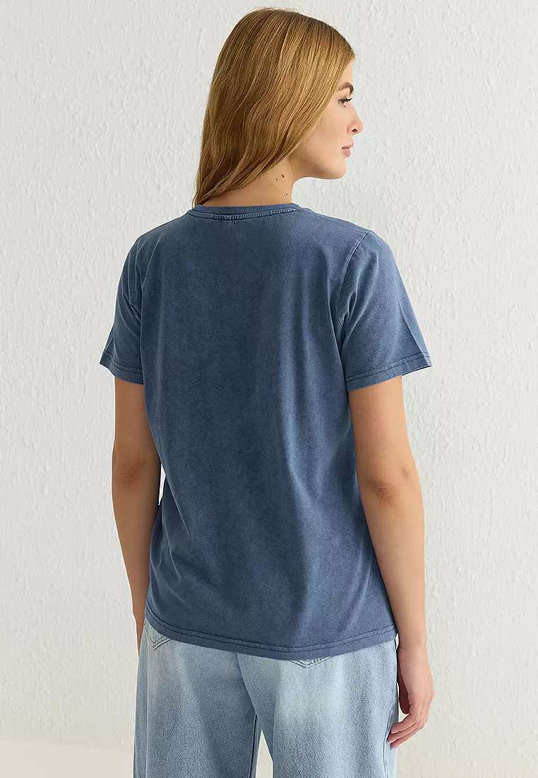 Crew Neck Cotton T-Shirt