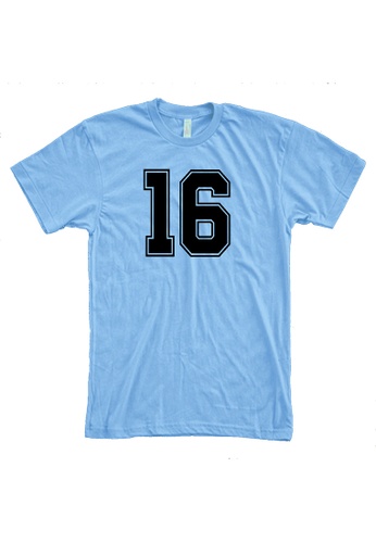 MRL Prints blue Number Shirt 16 T-Shirt Customized Jersey F7CD4AABFE2E68GS_1