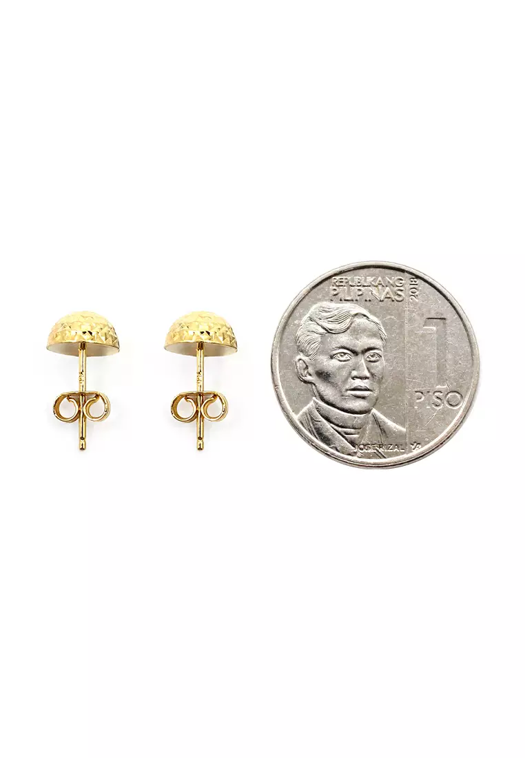 18K Italian Made Yellow Gold Earrings