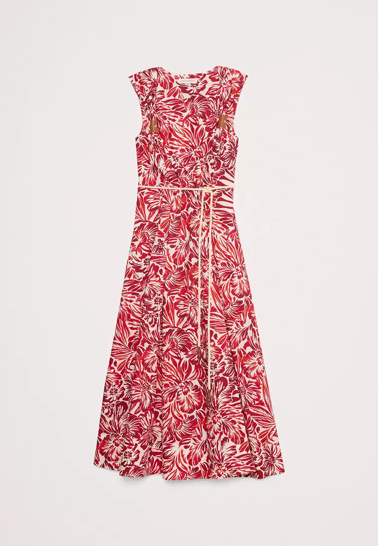 Cotton Poplin Wrap Maxi Dress