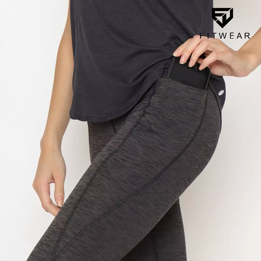 Fitwear - Monic Pocket Mesh Sport Legging - Grey