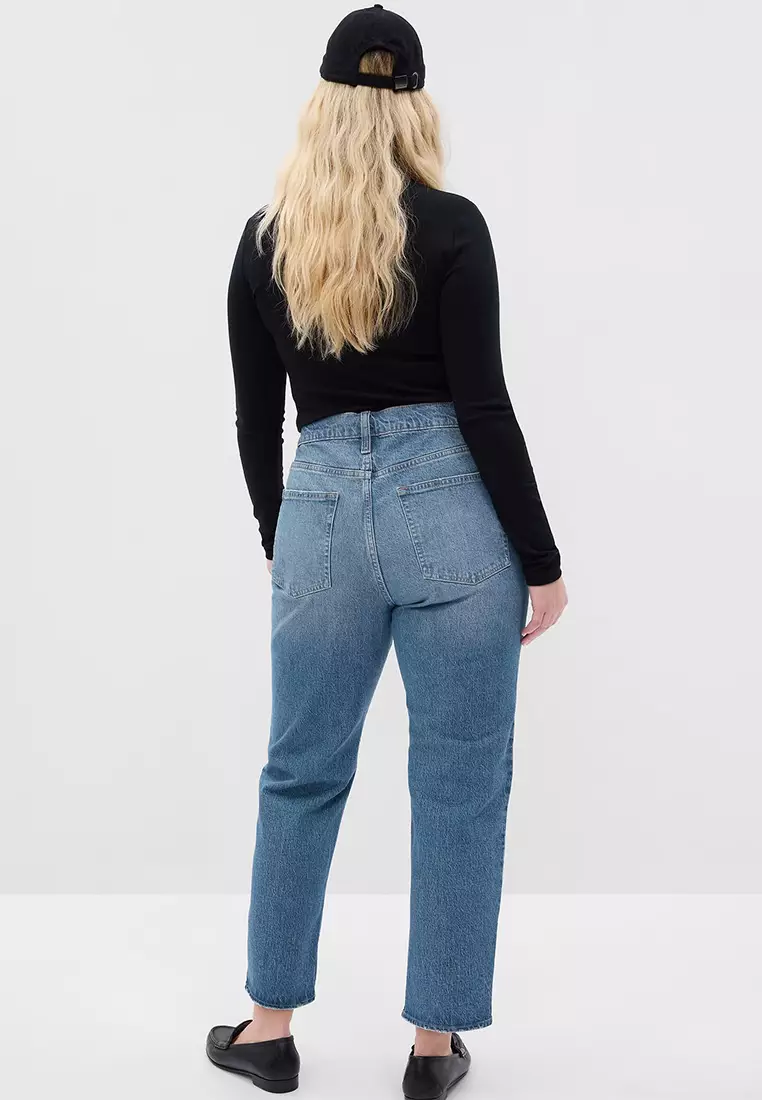High Rise Cheeky Straight Jeans