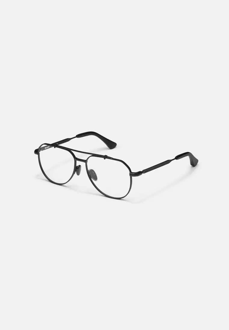 QUAY All Caps Optical Eyeglasses - Matte Black