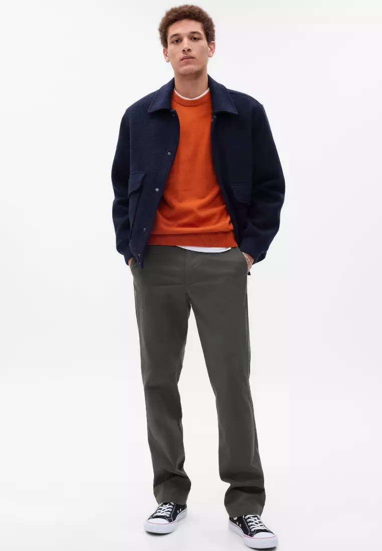 Gap khakis straight fit cheap