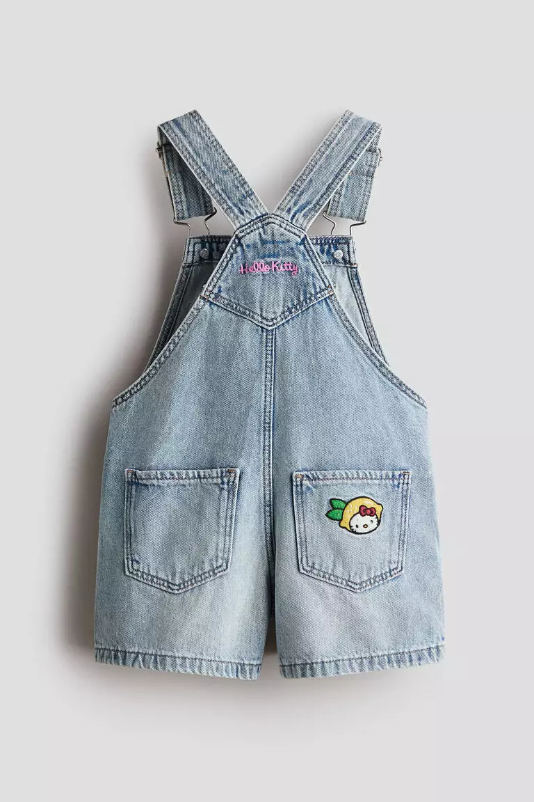 Dungaree shorts