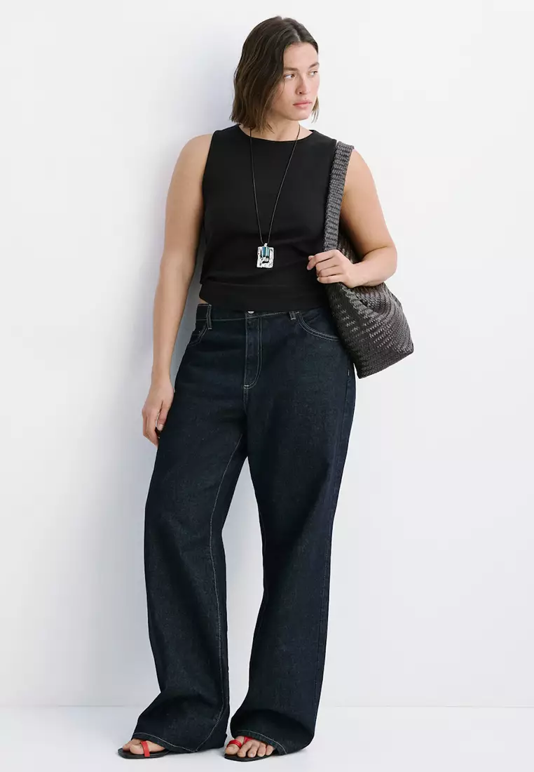 Ribbed Cotton-Blend Top