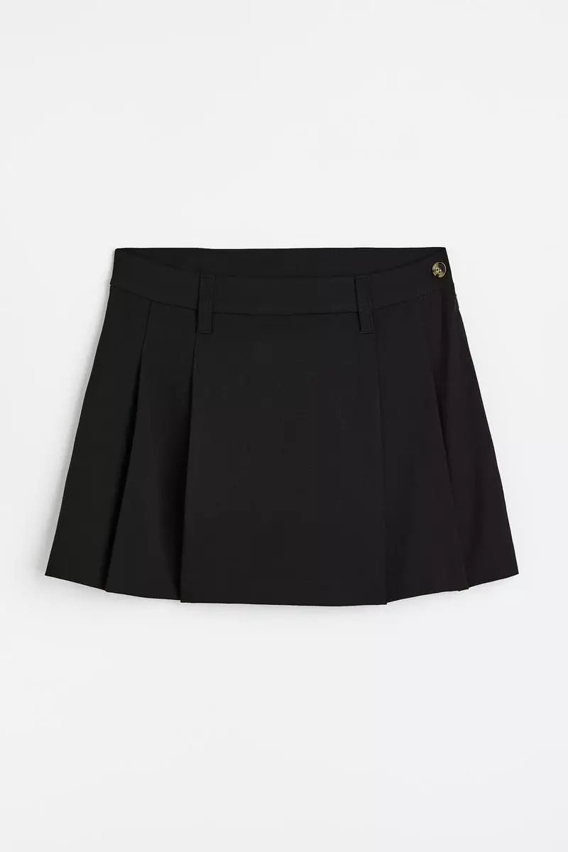 H&M Gray A-Line Skirt