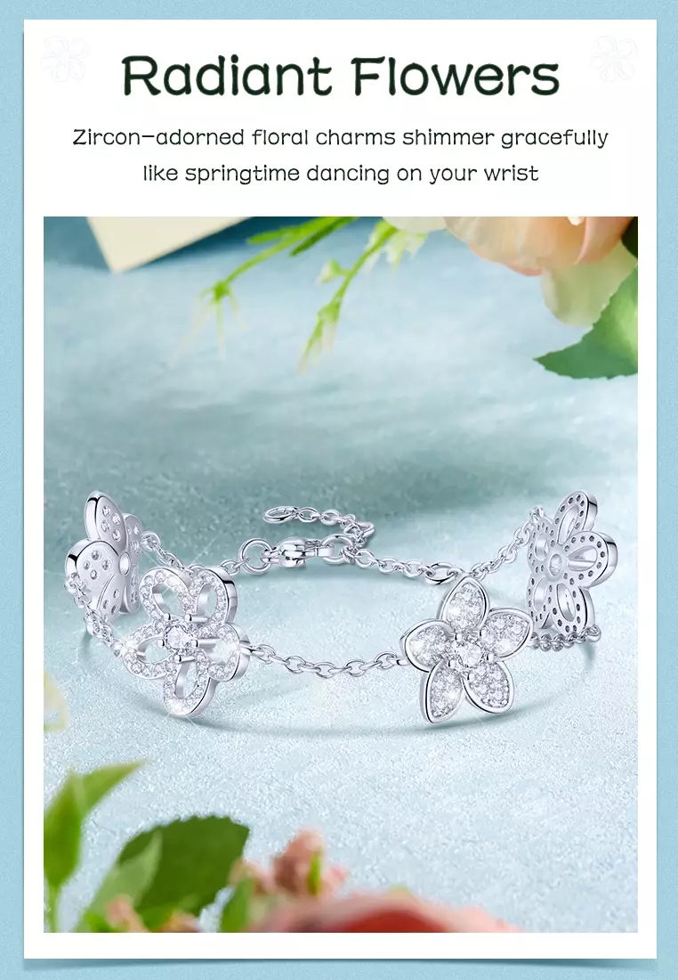 Gelang Wanita Titanium Wanita Korea Style Elegant Aksesoris Jewelry Cewek Bracelets