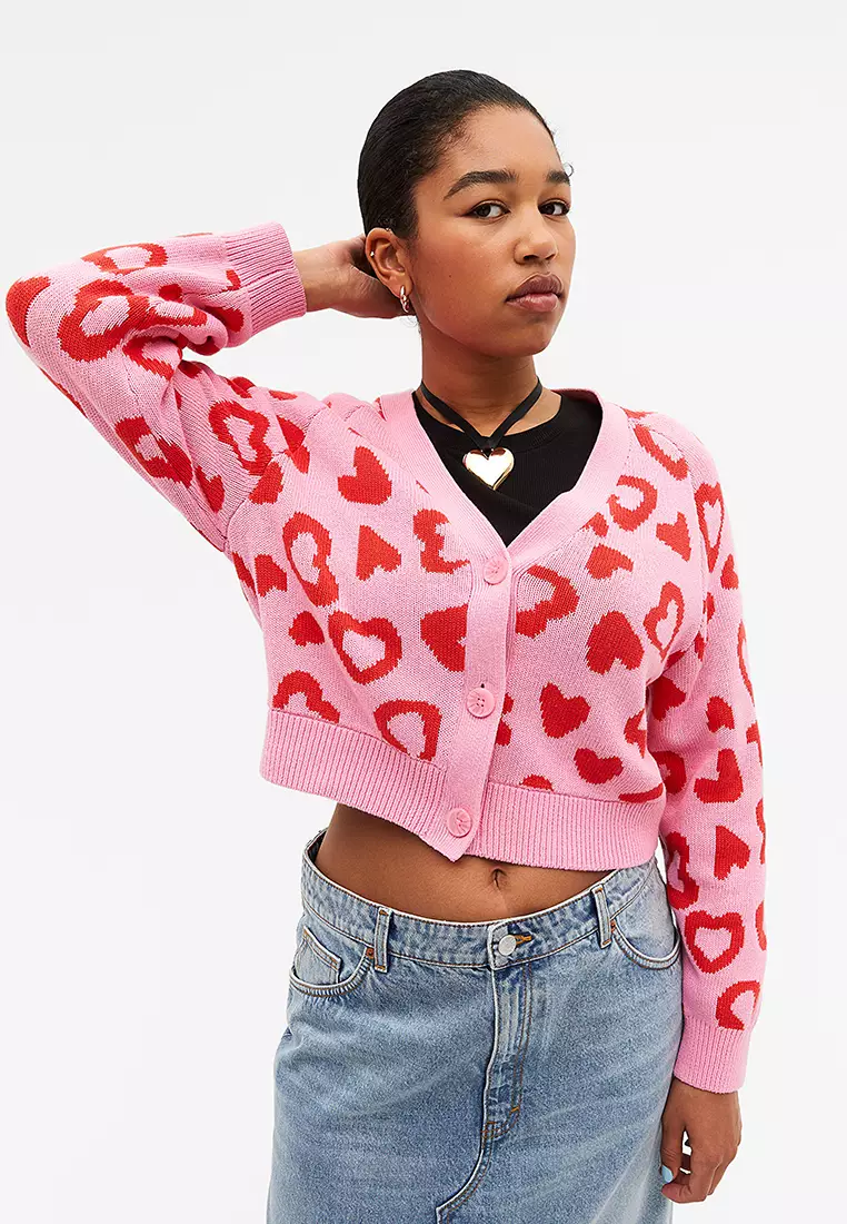 Monki top oversized cardigan