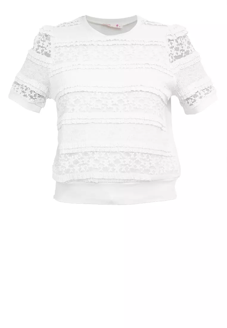 MAYUMI Lace Blouson Shirt