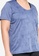 ONLY PLAY blue Plus Size Texture Training Tee 8BCEDAAFF89E91GS_3