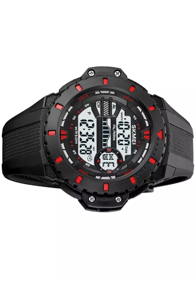 Jam Tangan Pria Digital Waterproof Many Function Strap Tali Material Silicone IR22 ORIGINAL