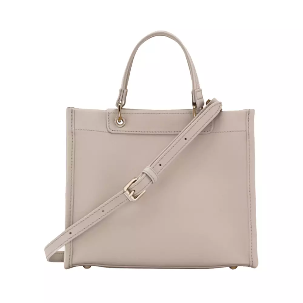 Cabas Small Leather Handbag Clay