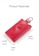 HAPPY FRIDAYS red Cow Leather Snap Button Key Case JW AN-Y015 9A4B5AC2CC8F3AGS_5