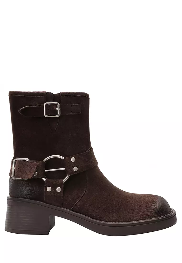 Discount on Twenty Eight Shoes  shoes - SKU: 5CM Square Toe Frye Boots TE3218-2