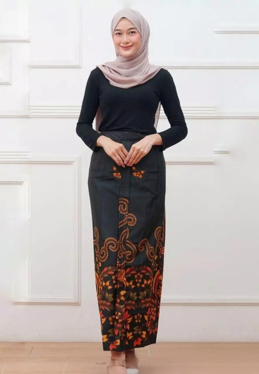 Rok Span Batik Kembang Akar Premium PRS