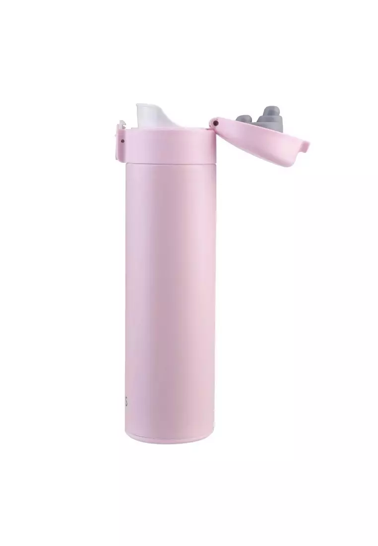 Oasis Stainless Steel Flip-Top With Lock Vacuum Flask 480ML - Pink Lemonade