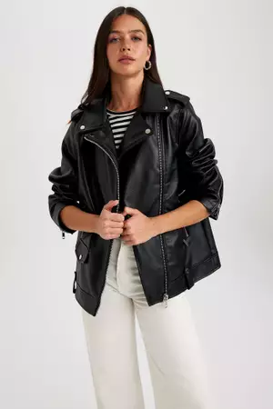 Warehouse faux leather jacket online