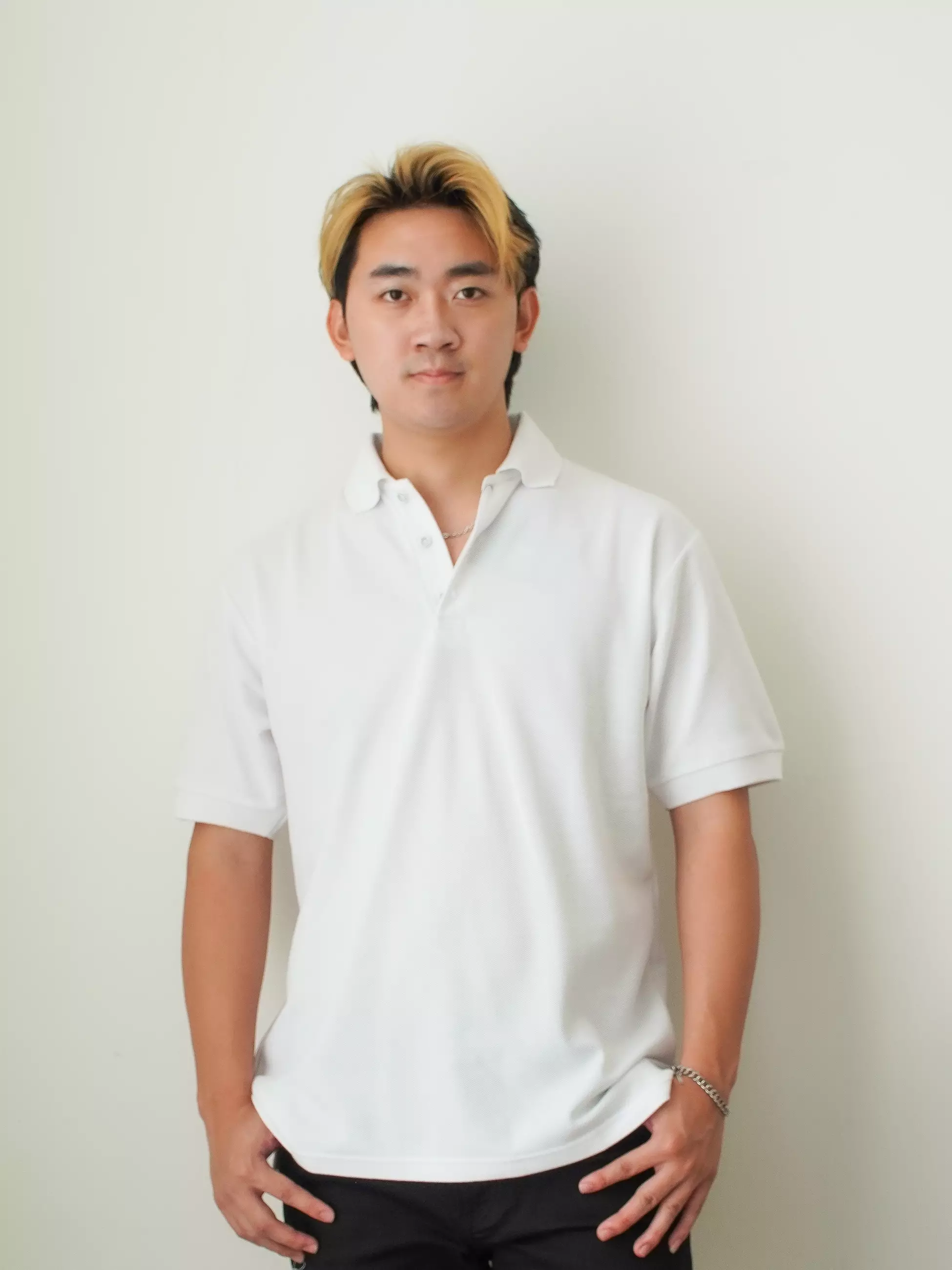 Polo Shirt Polos Lengan Pendek Putih 