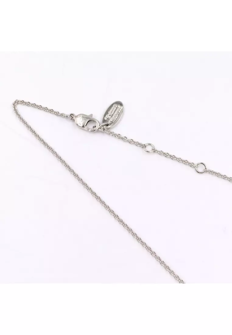 Pre-Loved Vivienne Westwood Grace bus relief necklace necklace others Brass Silver clear