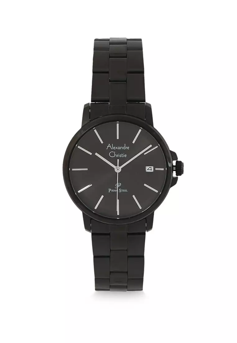 Alexandre Christie Jam Tangan Wanita - Black - Stainless Steel - 1032 LDBIPBA