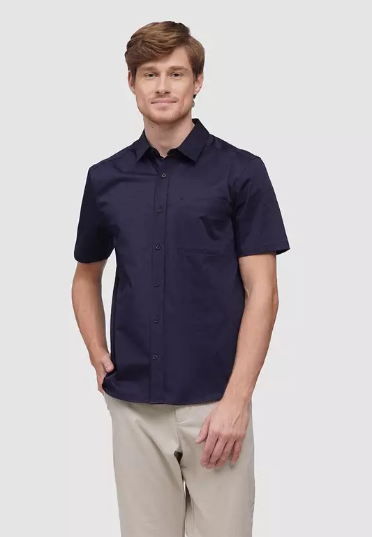 All Over Print Button Up Short Sleeve Shirt