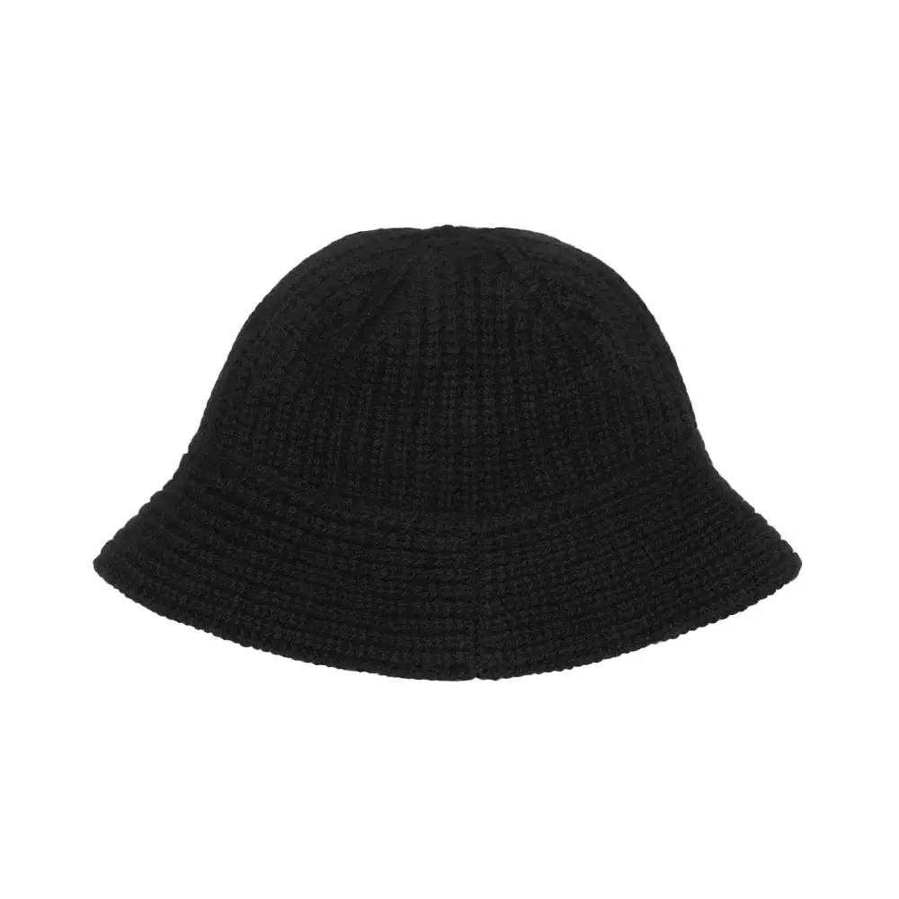 [7.7 SALEBRATION] Triomphe Cloche Beanie In Cashmere Black