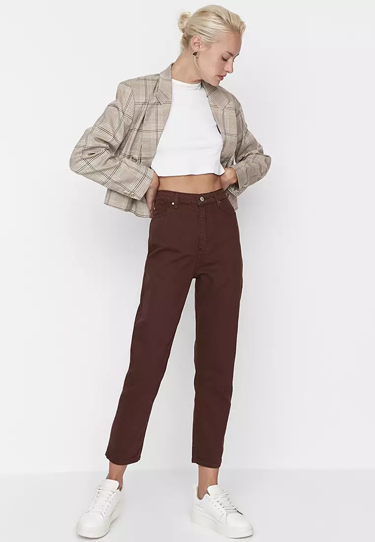 Buy Trendyol High Waist Mom Jeans 2024 Online ZALORA Philippines   Trendyol 8181 9422262 4 