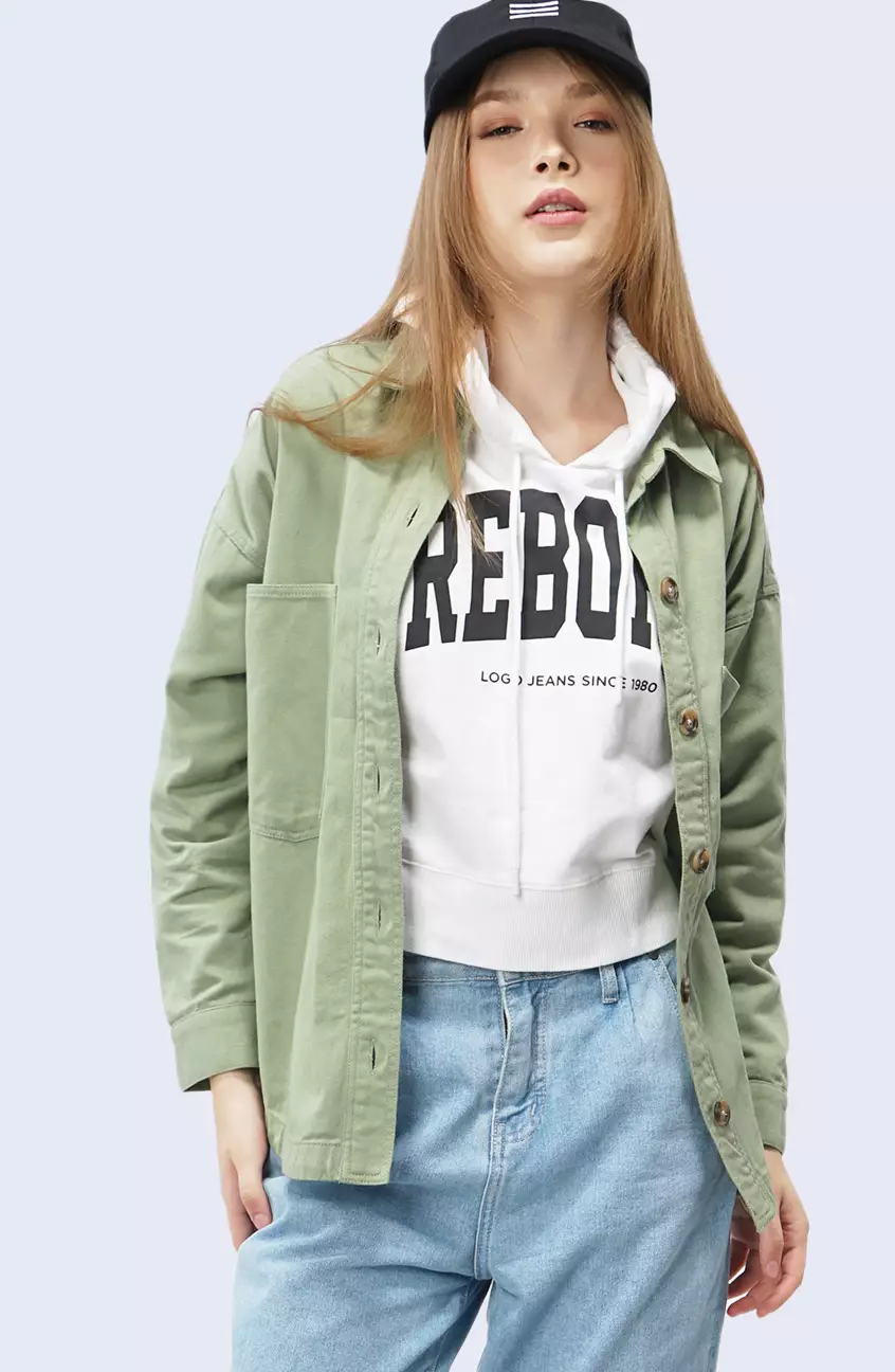 Jaket Wanita Stephanie Light Green