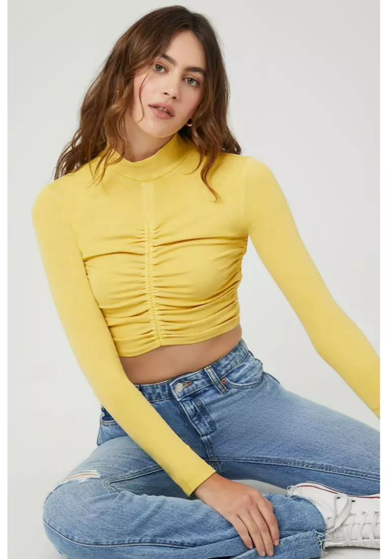 Mock neck top forever 21 hot sale