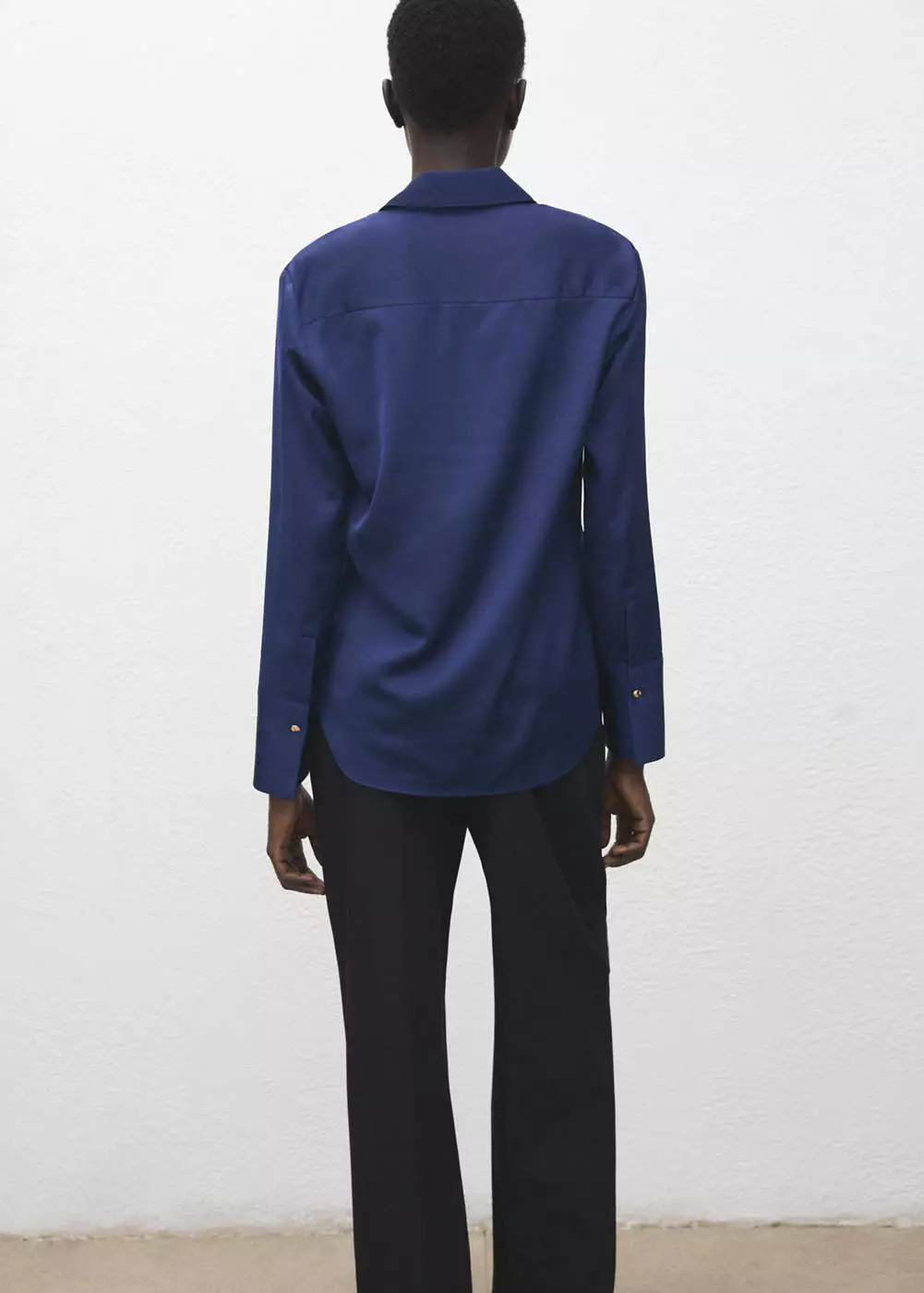 Kemeja flowy finishing satin