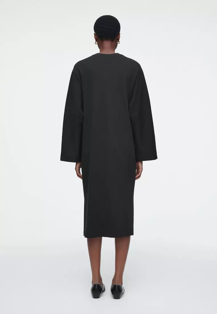 JERSEY MIDI COLUMN DRESS