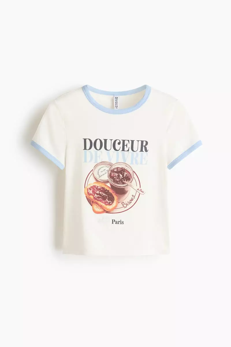 Fitted cotton T-shirt