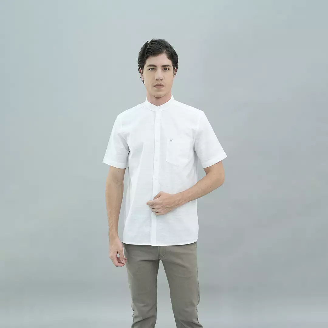 Johnwin - Baju Koko - Single Pocket - Lengan Pendek - Motif Polos - FSH.652.Q606.946.C-S/S
