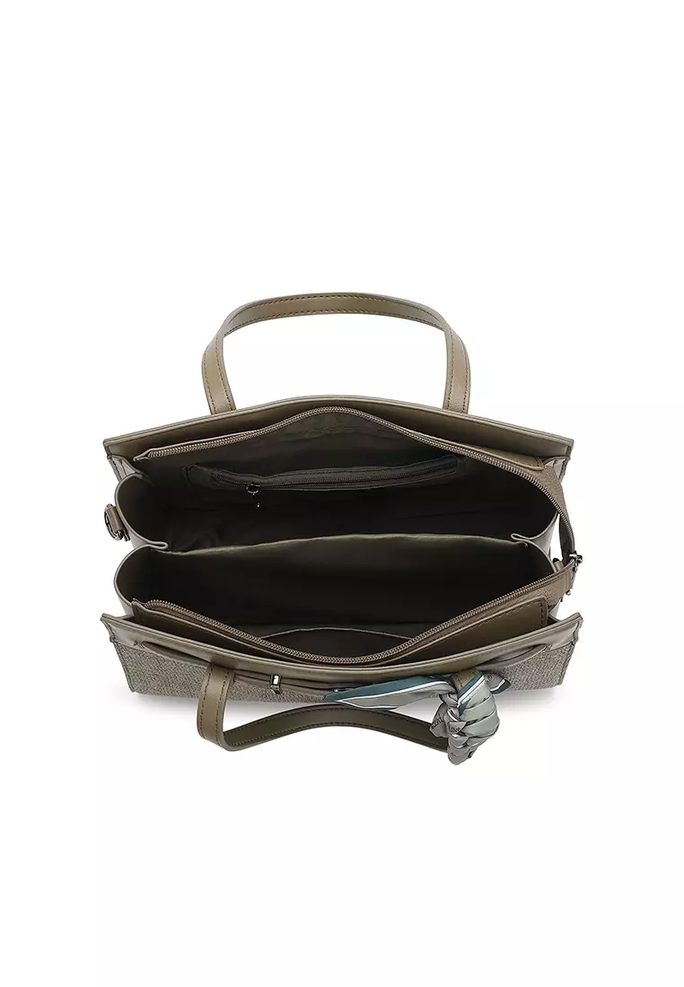 Women's Top Handle Bag / Sling Bag / Crossbody Bag / Shoulder Bag (Tas Tangan Wanita / Tas Selempang Wanita / Tas Bahu Wanita) - Hijau