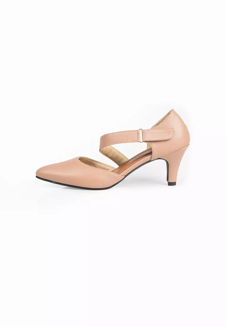 Seis Vaia Sepatu High Heels Wanita 7 cm-MOCCA