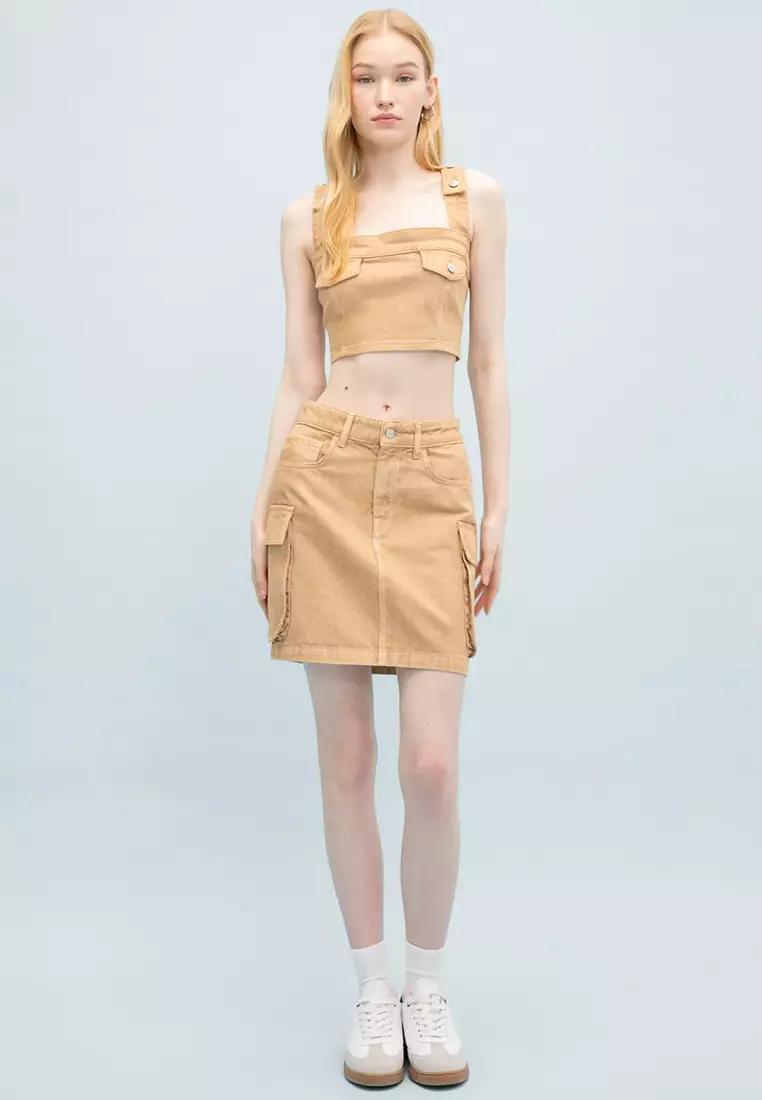 Cargo Fit Mini Skirt