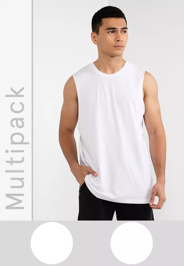 Cotton On Organic Muscle Tees - 2 Pack 2024