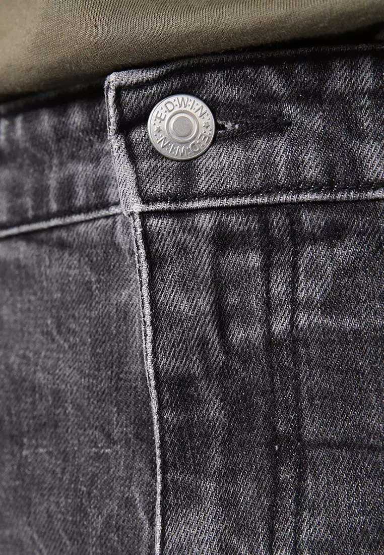 802 Slim Fit Handcrafted Jeans BLACK AGES DESTROY - Celana Panjang Denim Pria