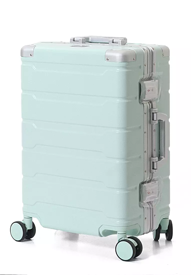 Barayev Koper Alumunium Frame Size 20 Inch Travel Bag Unisex TSA Lock Material Polycarbonate ORIGINAL - Mint