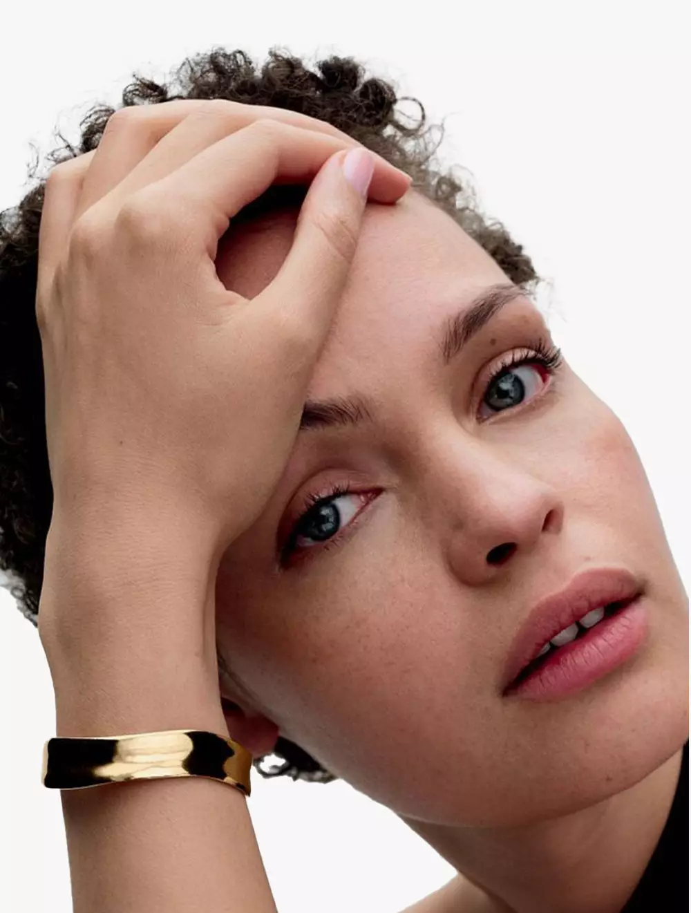 14k Gold-plated open bangle