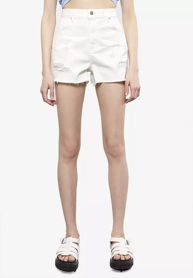 Buy LC WAIKIKI Rip Denim Shorts 2024 Online ZALORA Singapore