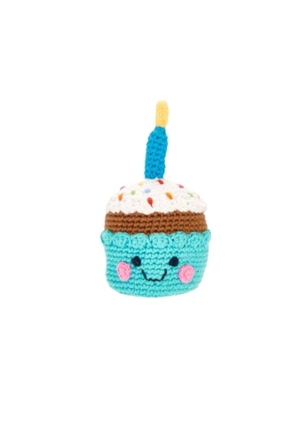 E&S Blessing Pebble Child Friendly Cupcake - with candle 671A9ES3E0B5BBGS_1