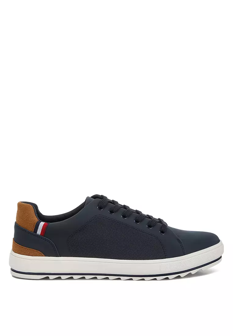 Navy platform shop sneakers
