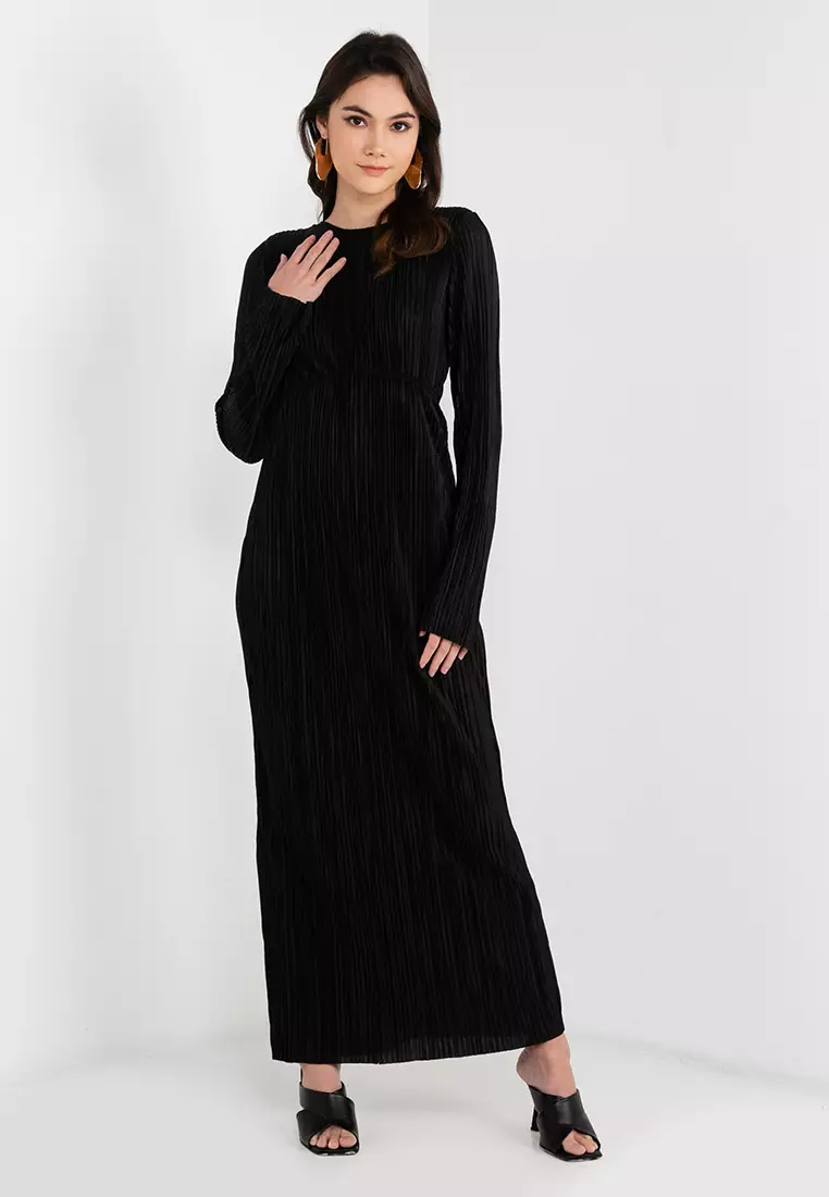 Buy KNUE Pleated Long Sleeves Dress 2024 Online ZALORA