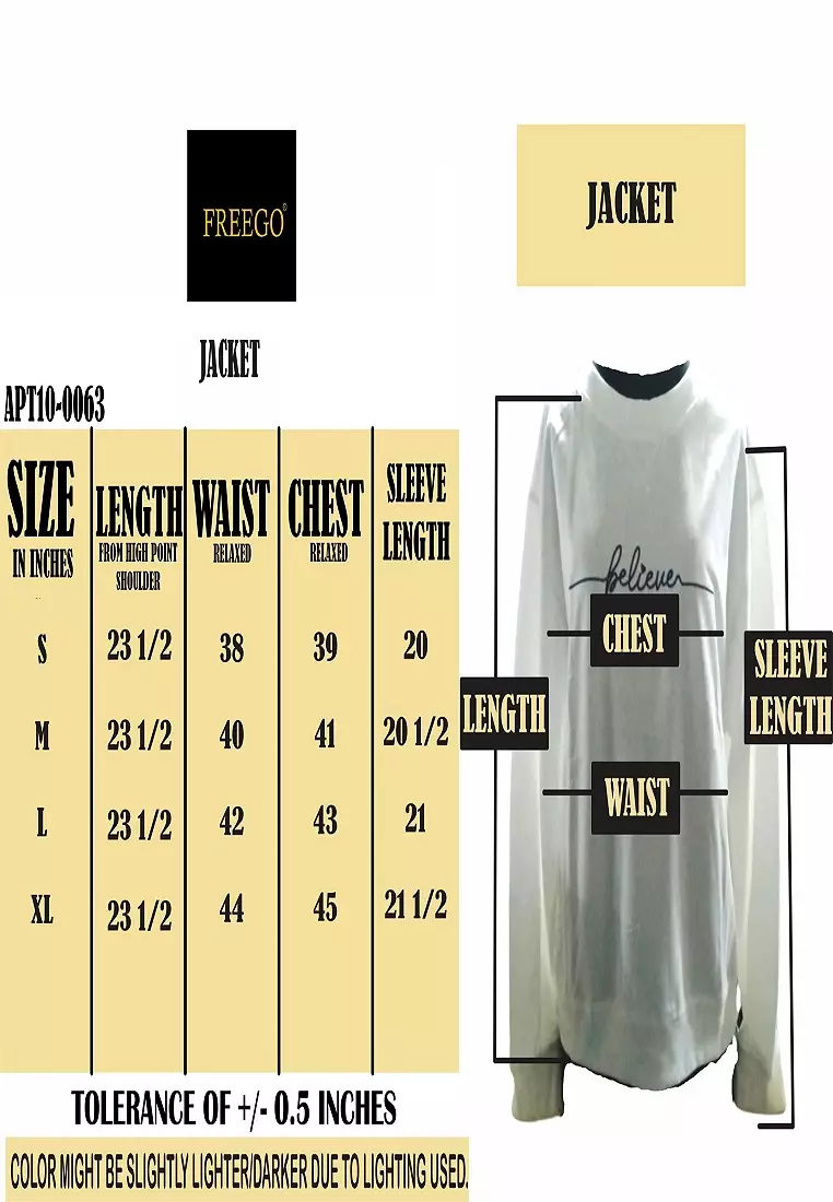 Pull Over Jacket Long Sleeve