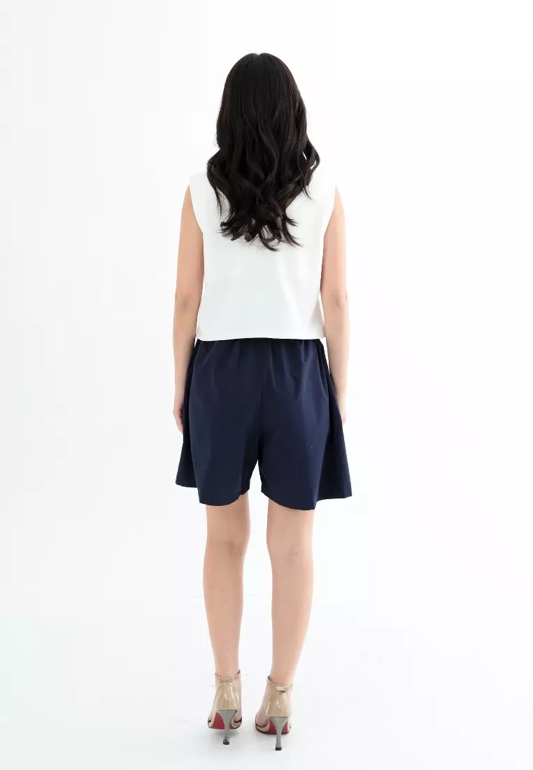 Plus Size Short Pants Ha Rin Navy
