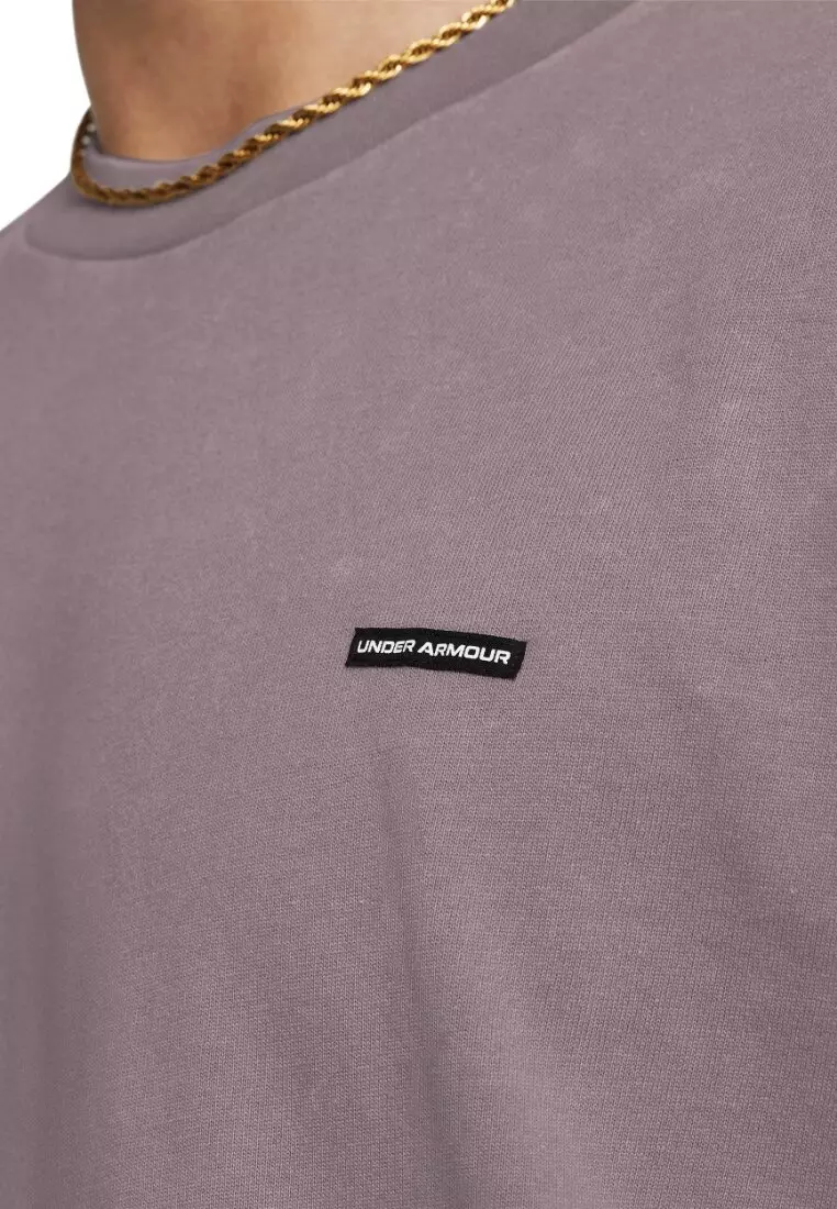 Under Armour Men's UA Heavyweight Oversized Logo Wash Short Sleeve