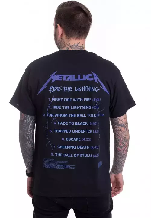 Ossu Ride The Lightning Metallica Albums Tshirt